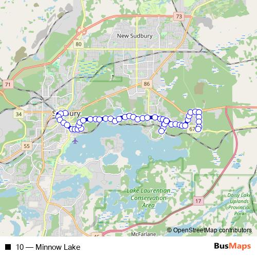 10 bus Line Map