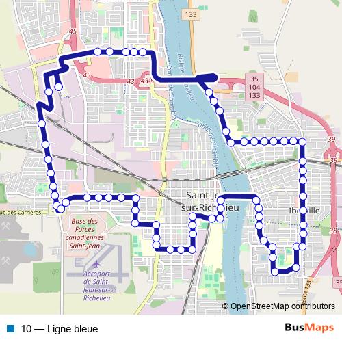 10 bus Line Map