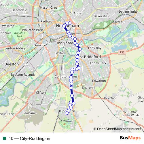 10 bus Line Map