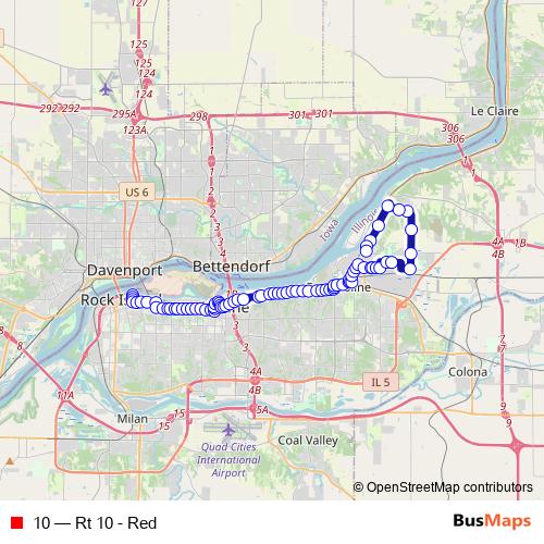 10 bus Line Map