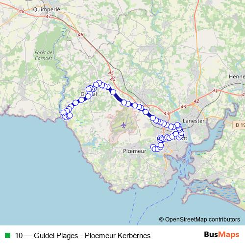 10 bus Line Map