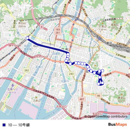 10 bus Line Map