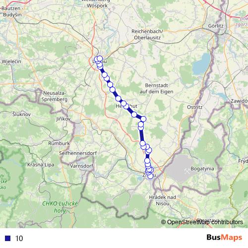 10 bus Line Map