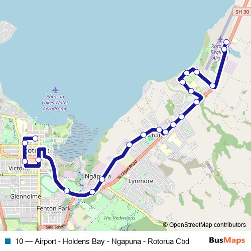 10 bus Line Map