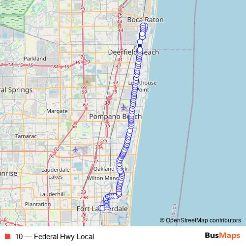 10 bus Line Map