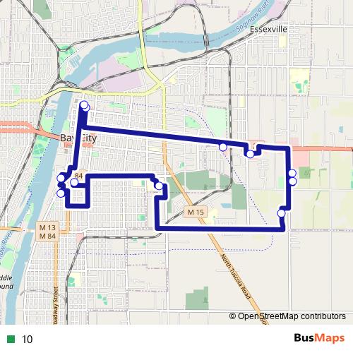 10 bus Line Map