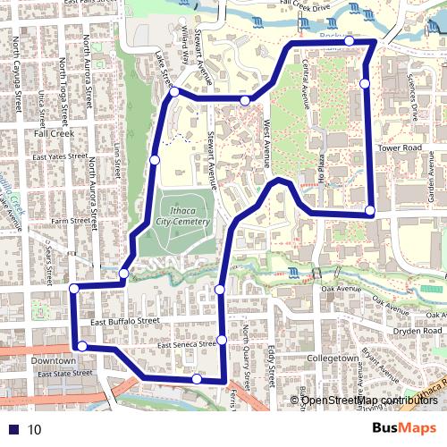10 bus Line Map