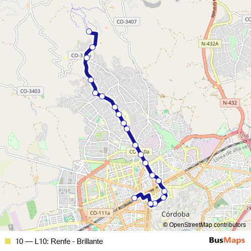 10 bus Line Map