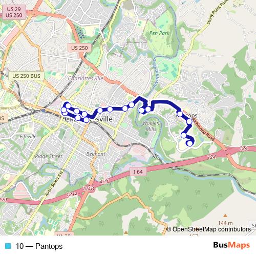 10 bus Line Map