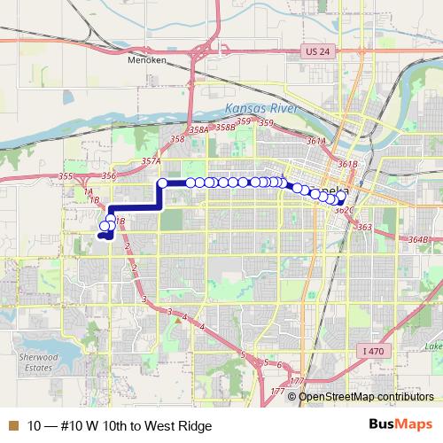 10 bus Line Map