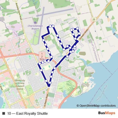 10 bus Line Map