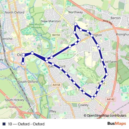 10 bus Line Map
