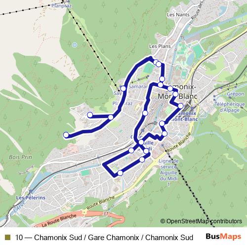 10 bus Line Map