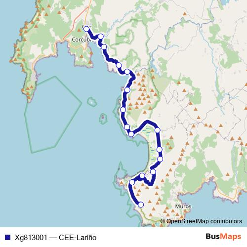 Xg813001 bus Line Map