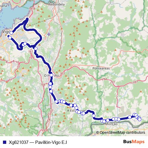 Xg621037 bus Line Map