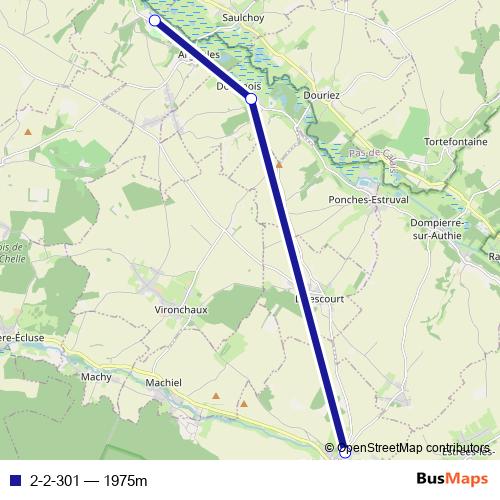 2-2-301 bus Line Map