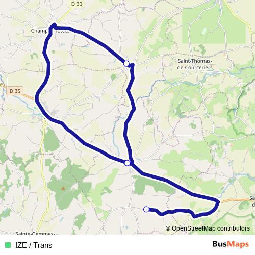 IZE / Trans bus Line Map