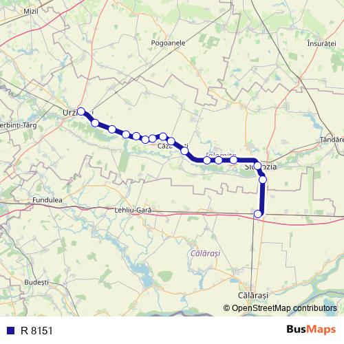 R 8151 rail Line Map