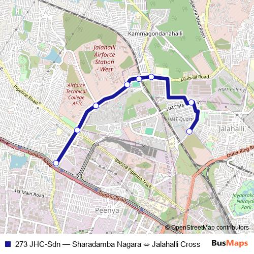 273 JHC-Sdn bus Line Map