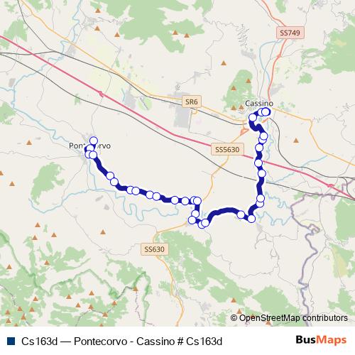 Cs163d bus Line Map