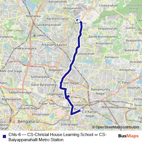 Chls-6 bus Line Map
