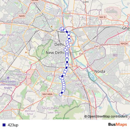 423up bus Line Map