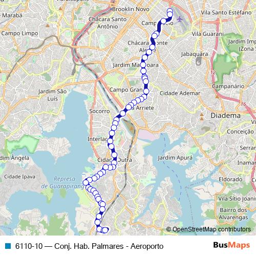 6110-10 bus Line Map
