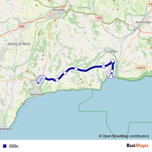 899c bus Line Map