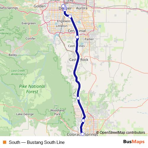 South bus Line Map