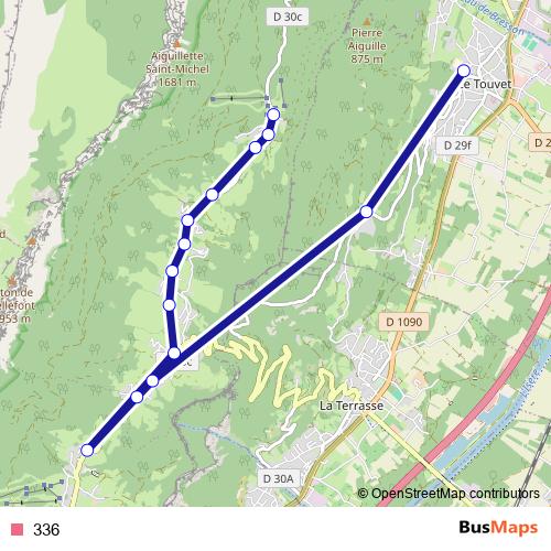 336 bus Line Map