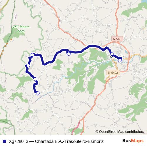 Xg728013 bus Line Map