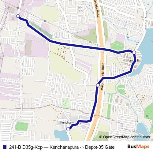 241-B D35g-Kcp bus Line Map