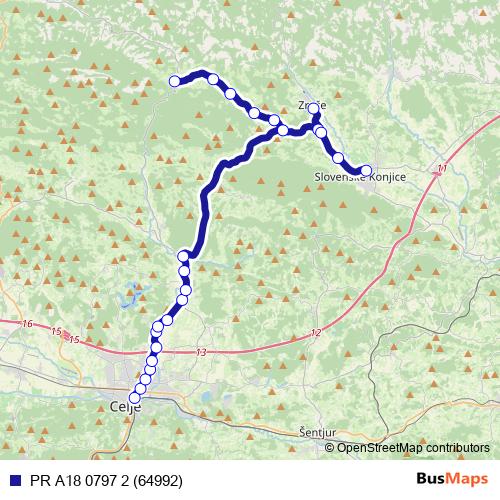 PR A18 0797 2 (64992) bus Line Map