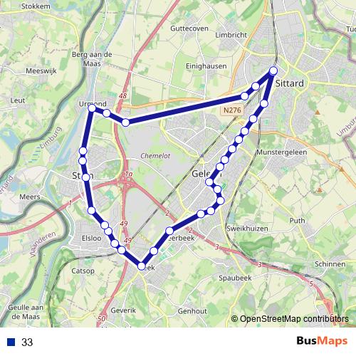 33 metro Line Map