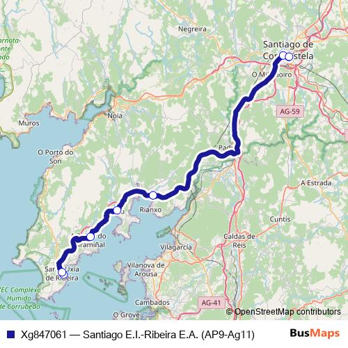 Xg847061 bus Line Map