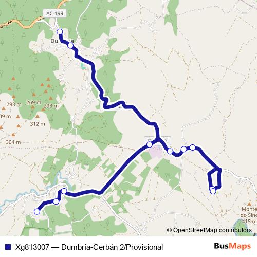 Xg813007 bus Line Map