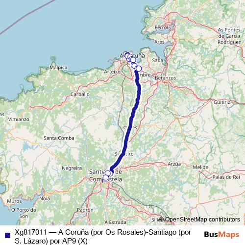 Xg817011 bus Line Map