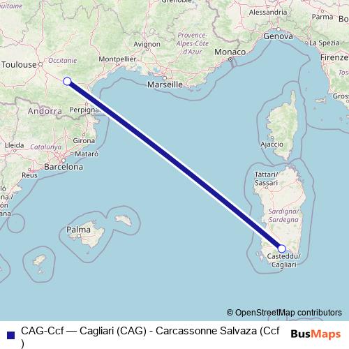CAG-Ccf air Line Map