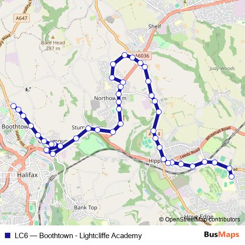 LC6 bus Line Map