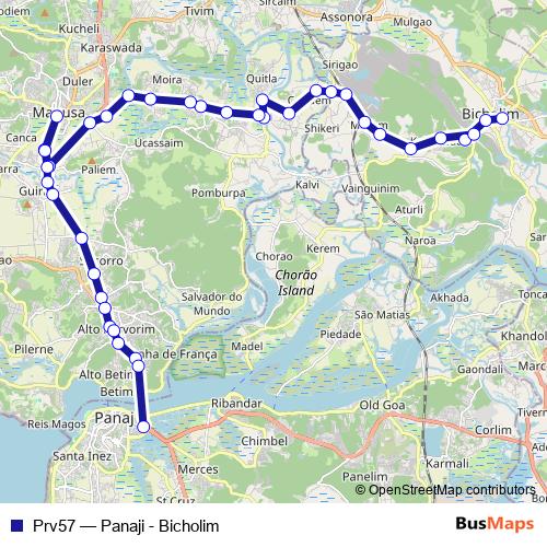 Prv57 bus Line Map
