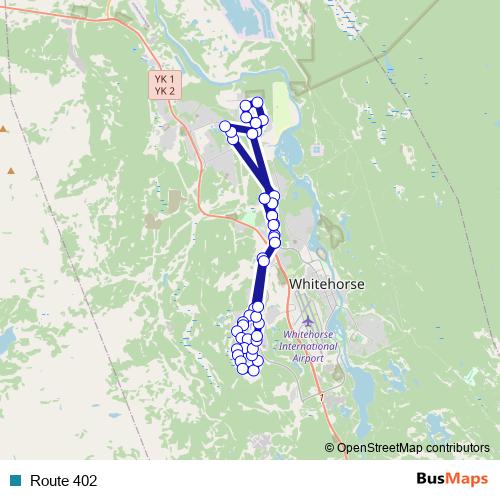 Route 402 bus Line Map