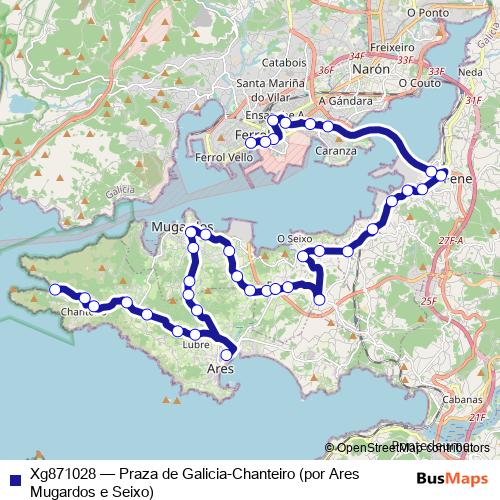 Xg871028 bus Line Map