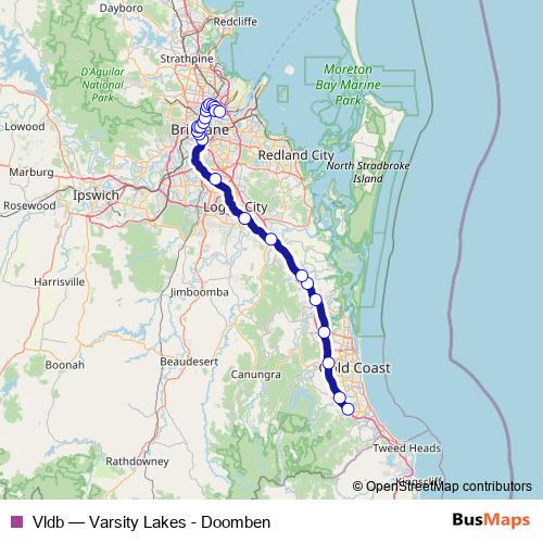 Vldb rail Line Map