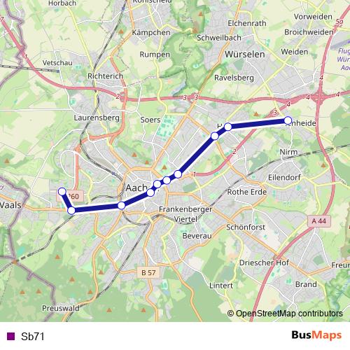 Sb71 monorail Line Map