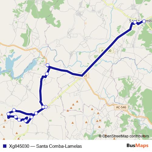 Xg845030 bus Line Map