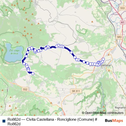 Ro862d bus Line Map