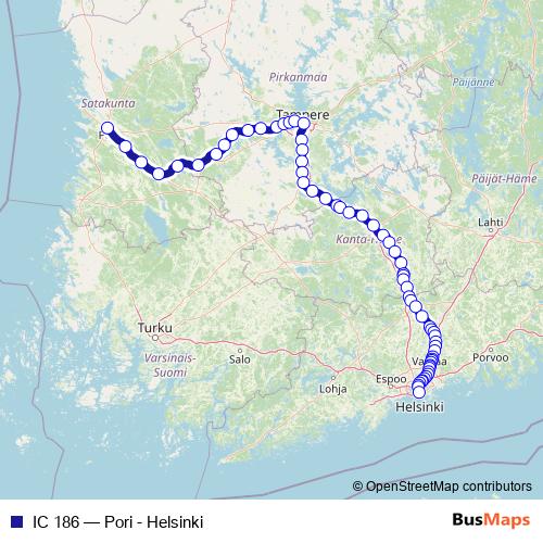 IC 186 rail Line Map
