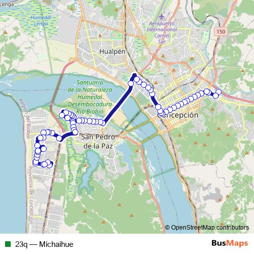 23q bus Line Map