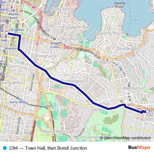 23t4 bus Line Map