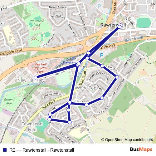 R2 bus Line Map